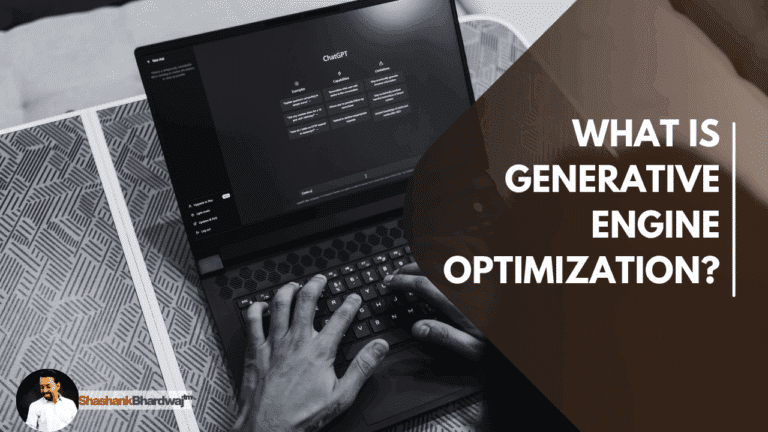 Generative Engine Optimization example dashboard