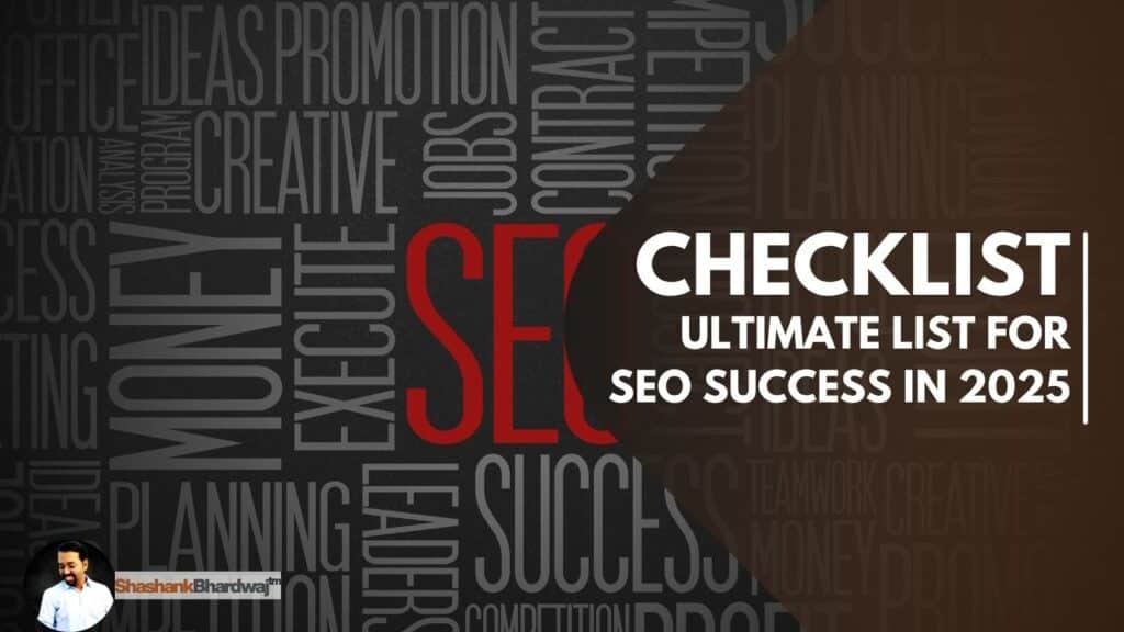 SEO success checklist for 2025
