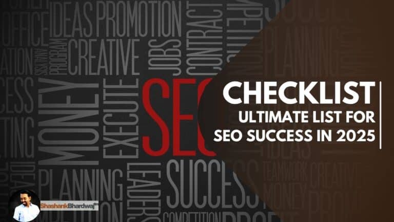 SEO success checklist for 2025