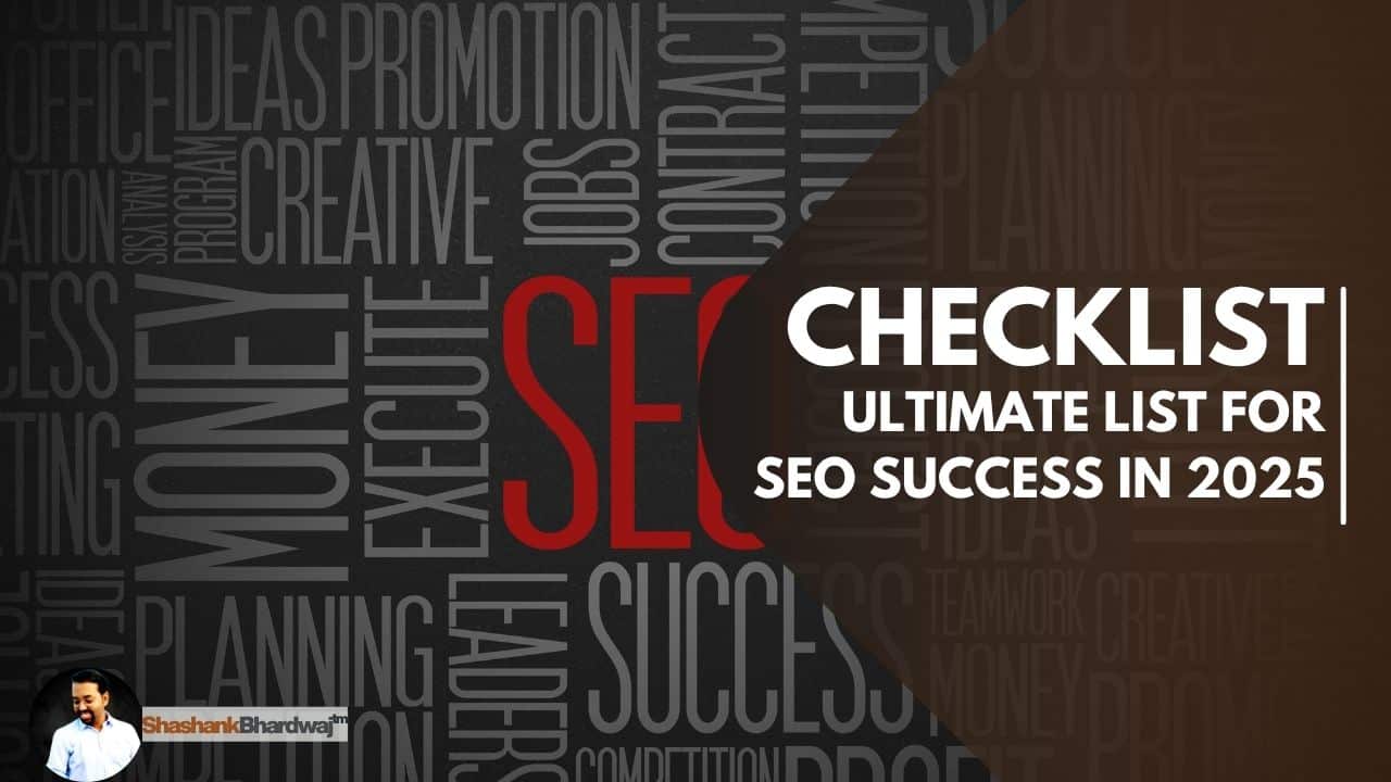 SEO success checklist for 2025