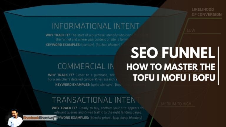 Diagram explaining SEO funnel stages