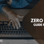 Hand reaching for laptop keyboard and not clicking anything - Zero Clicks